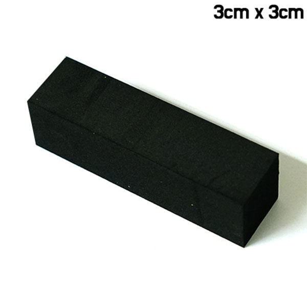 고밀도 사각백업 블랙 두께3cm x 3cm [30cm/50cm]